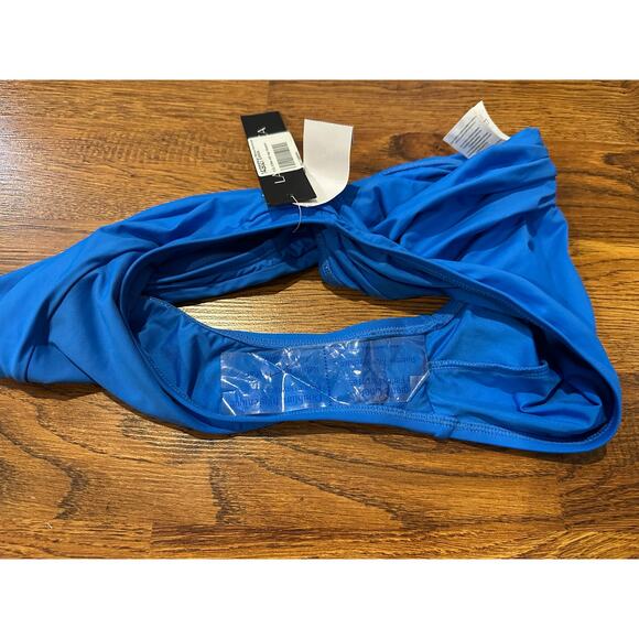 La Blanca Women's Island Goddess Shirred Bikini Bottom Blues Size 14 NWT - Picture 3 of 8